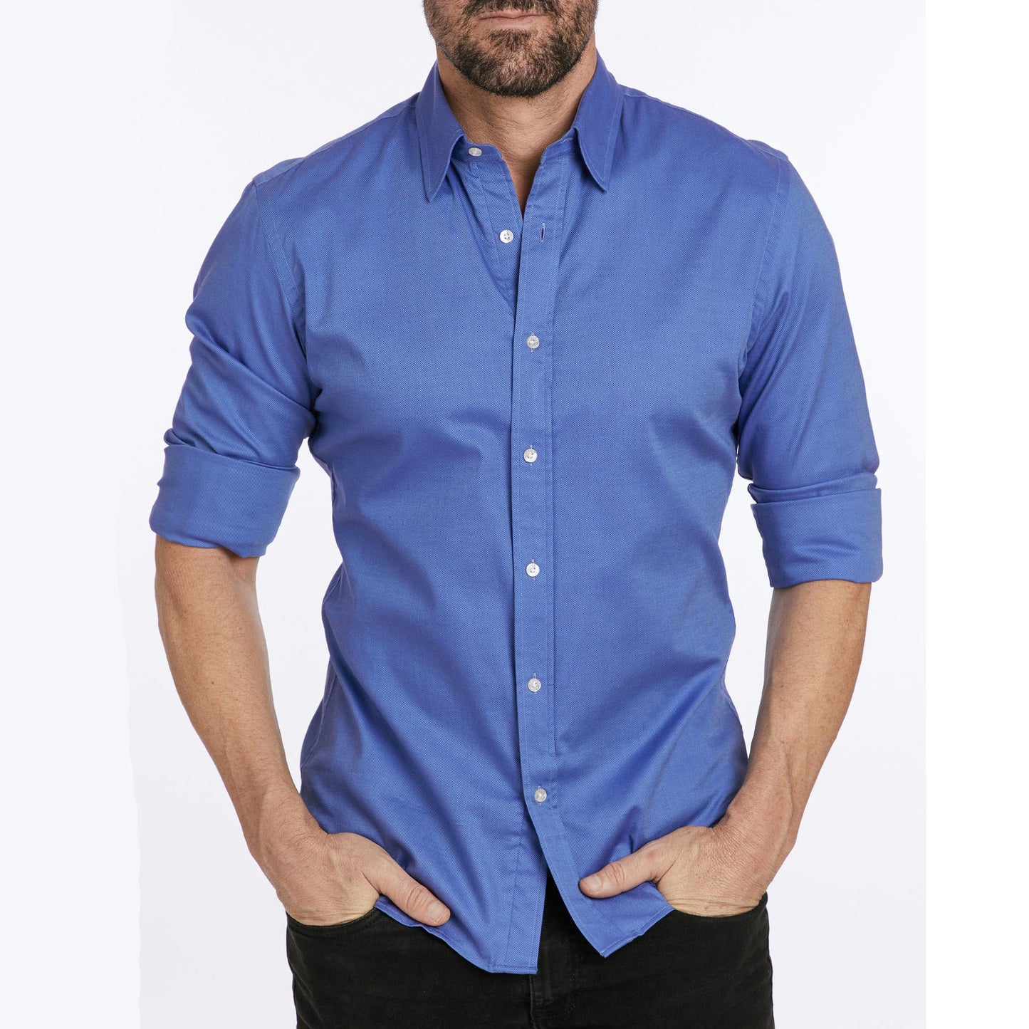 Oxford Stretch Zip Shirt