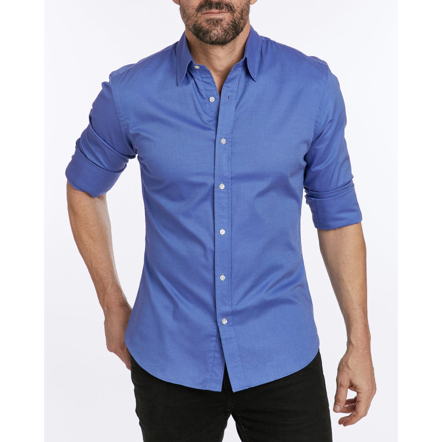 Oxford Stretch Zip Shirt