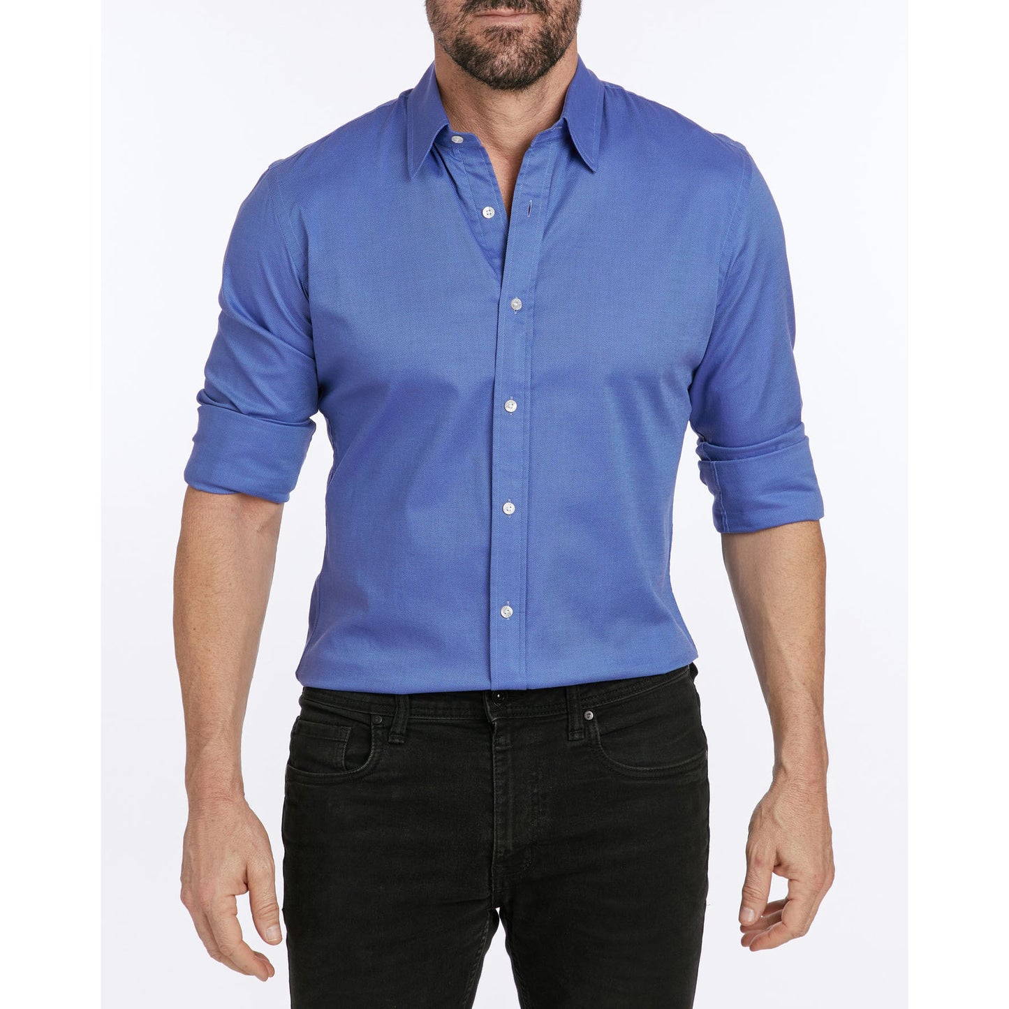 Oxford Stretch Zip Shirt