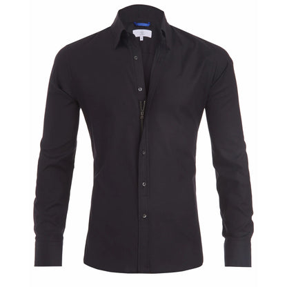 Oxford Stretch Zip Shirt